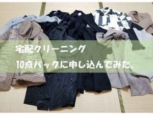 宅配クリーニング10点パックの中身